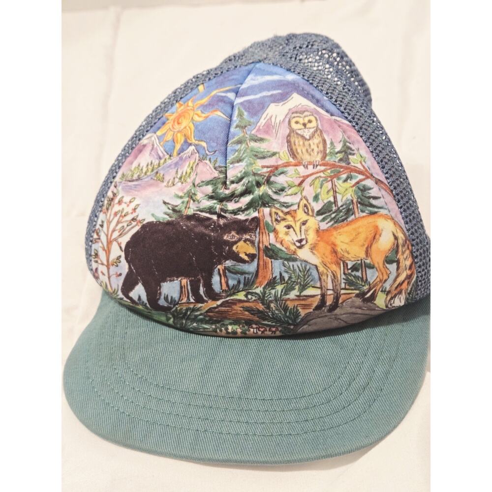 Sunday Afternoons Artist Series Hat Bear Fox Owl Sun Snapback Youth Cap Sz 1 3y